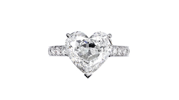 Heart for Heart 12 1/2 / 18K White Gold / Superior Diamond Alternative