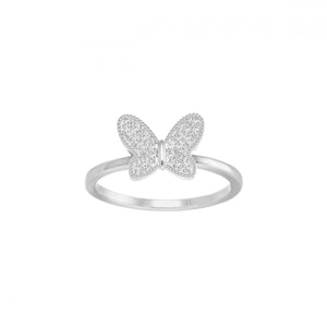 Pavé Butterfly Ring